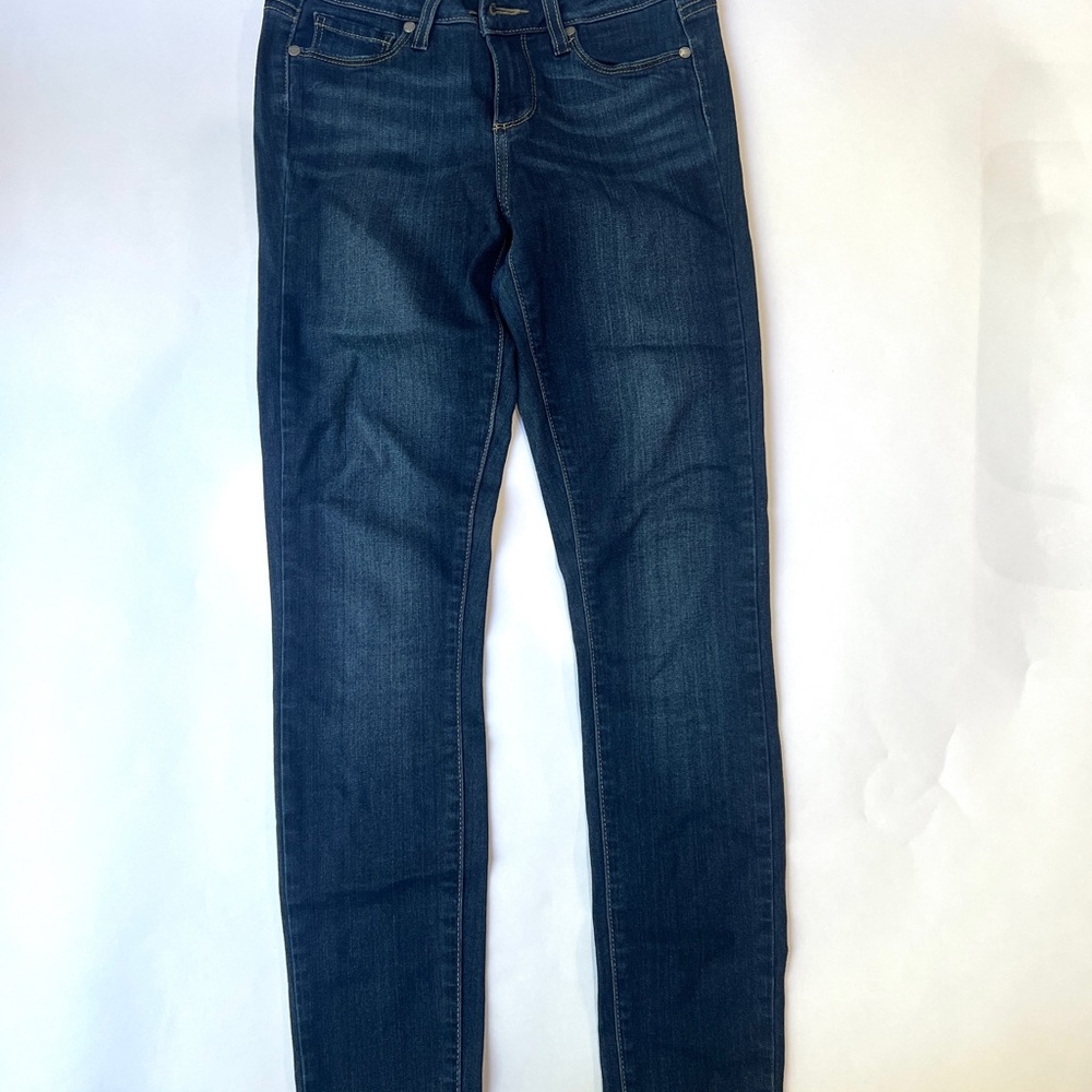 PAIGE Dark Blue Skinny Jeans